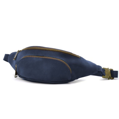 Belt bag banana leather blue RK-30351-3md TARWA