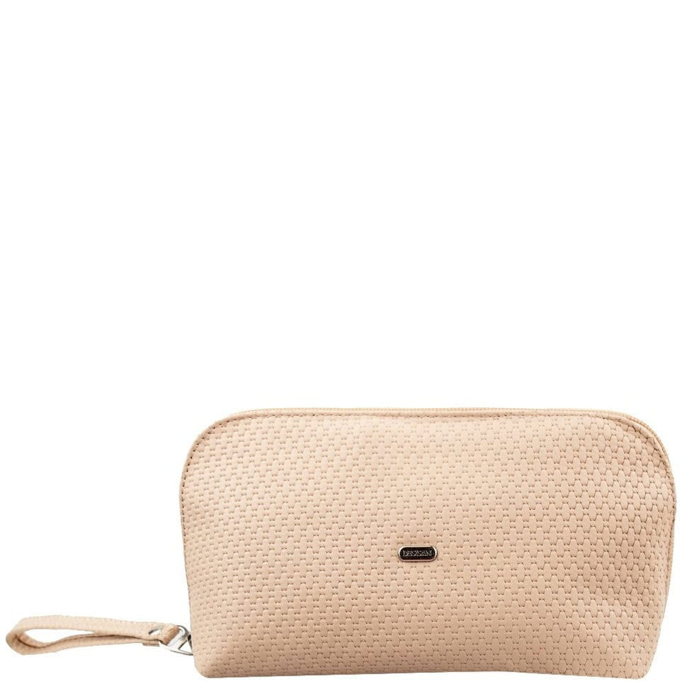 Косметичка шкіряна Desisan 1-663 кремова плетенка