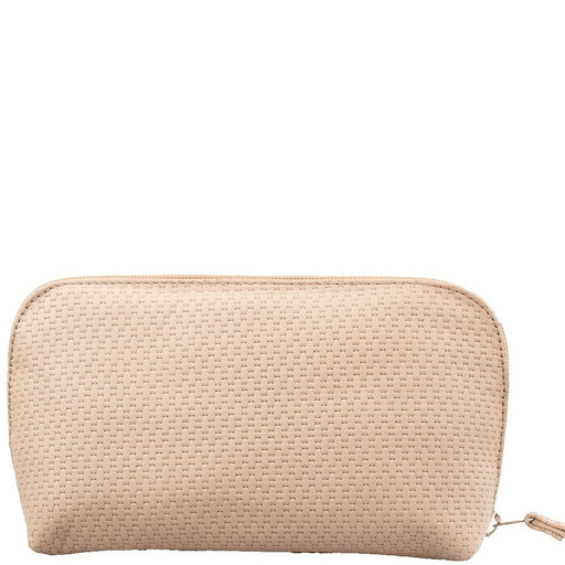 Косметичка шкіряна Desisan 1-663 кремова плетенка