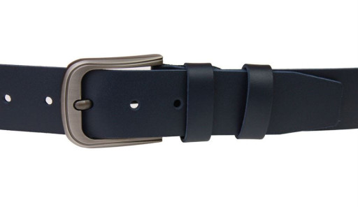 Ремінь чоловічий шкіряний джинсовий SULLIVAN 112-62 (7) 115-150 см синій