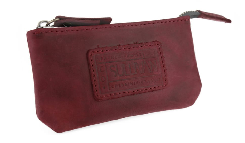 Ключниця шкіряна сумочка для ключів SULLIVAN k5 (5.5) марсала