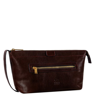 Жіноча шкіряна косметичка Dopp Kit - Ragtime - Коричневий колір - Time Resistance 5239101W
