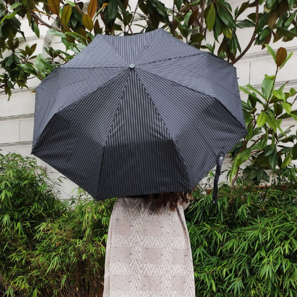 Парасолька чоловіча Fulton G818-019214 Chelsea-2 City Stripe Black/Steel