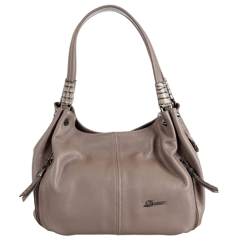 Сумка жіноча шкіряна Desisan 7147-283 бежевий флотар