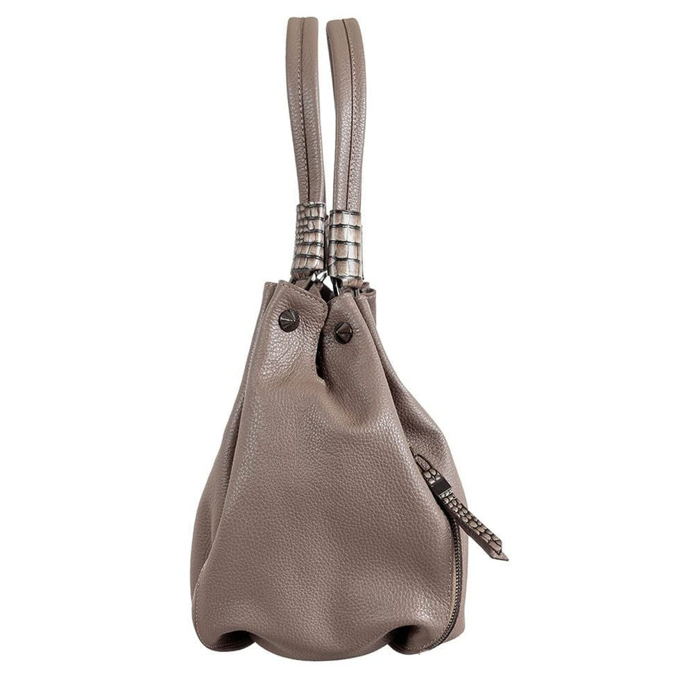 Сумка жіноча шкіряна Desisan 7147-283 бежевий флотар