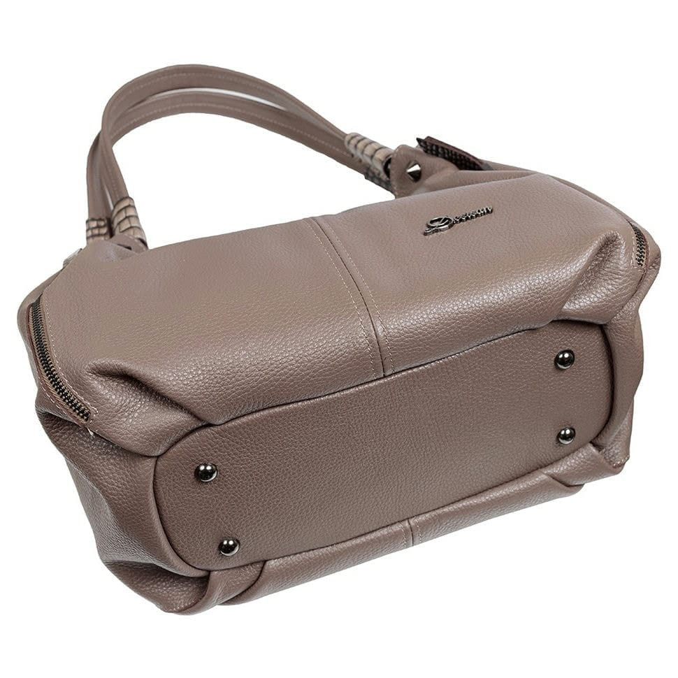 Сумка жіноча шкіряна Desisan 7147-283 бежевий флотар