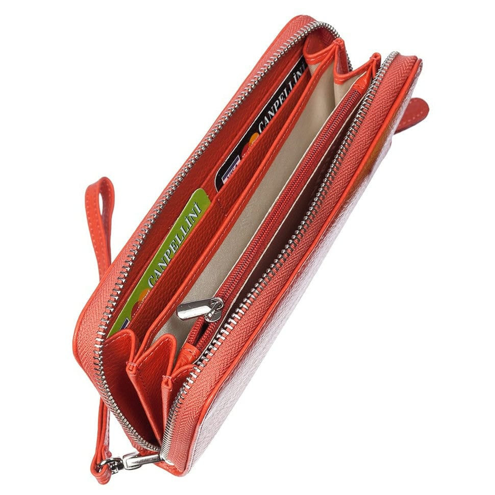 Гаманець жіночий шкіряний CANPEL 706-350 коорал флотар