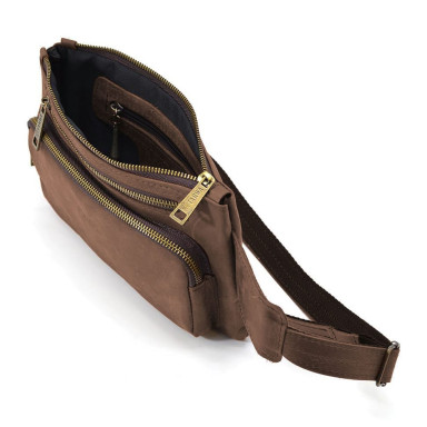 Leather belt bag banana RC-8137-4lx brand TARWA brown