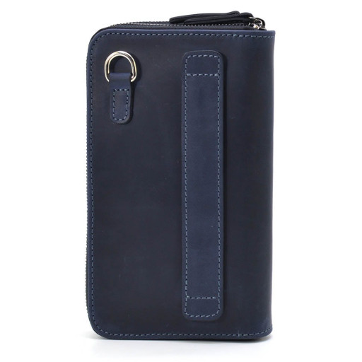 Клатч чоловічий шкіряний на два відділення LIMARY Lim-0128RK синій