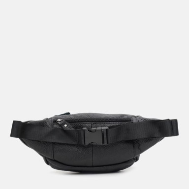 Мужская кожаная сумка на пояс Keizer k10045bl-black