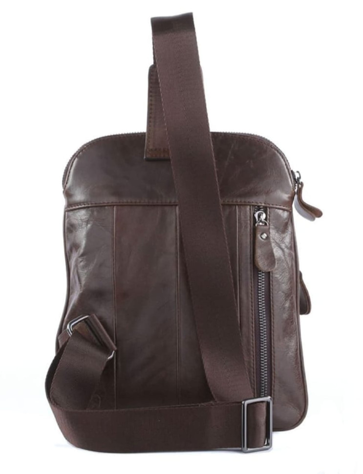 Шкіряний рюкзак слінг моношлейка, теляча шкіра 7195C