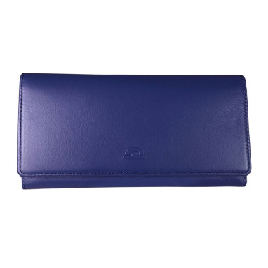Портмоне кожаное New Rainbow 3435 bluette синий