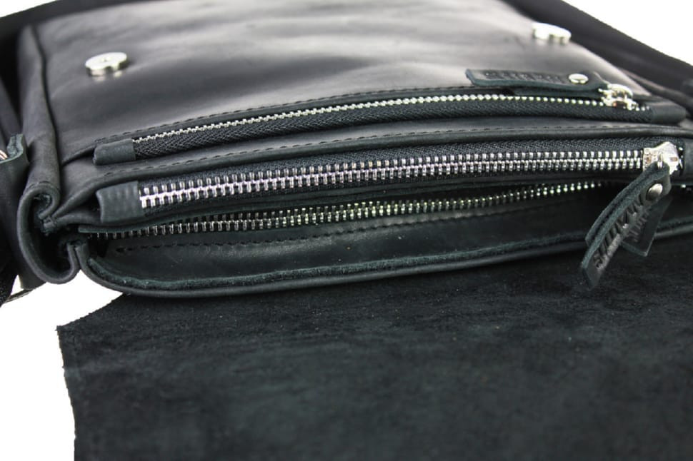 Men's leather shoulder bag SULLIVAN 35467(40) black