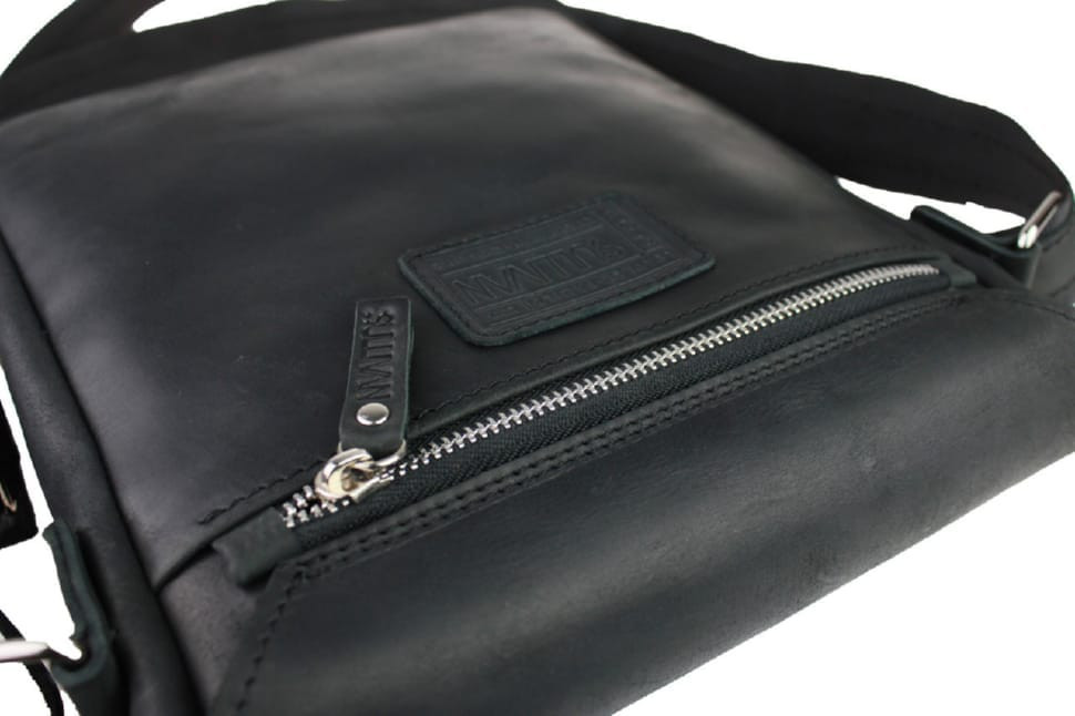 Men's leather shoulder bag SULLIVAN 35467(40) black