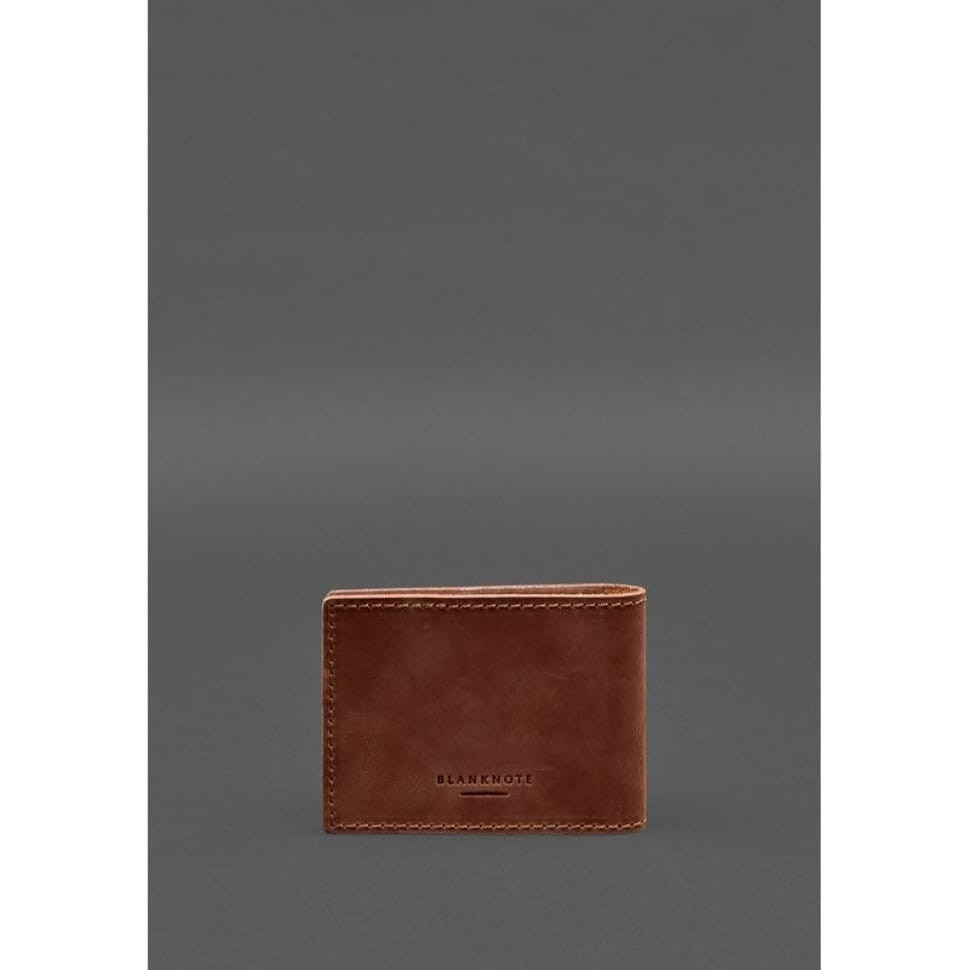 Leather cover for a disabled person's ID card, light brown Crazy Horse