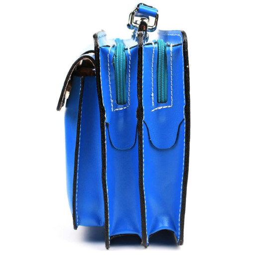 Жіночий портфель шкіряний Firenze FR7007K блакитний