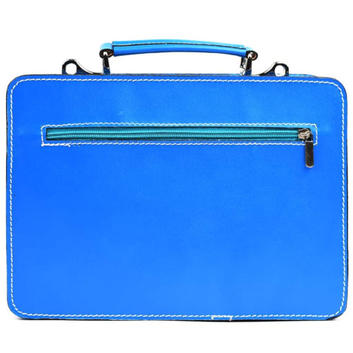 Жіночий портфель шкіряний Firenze FR7007K блакитний