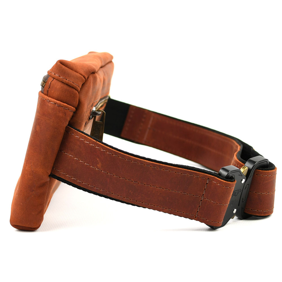 Напоїсна сумка з натуральної шкіри крейзі RB-1818-3md TARWA коньяк