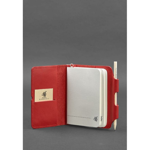 Жіночий шкіряний блокнот (Софт-бук) 3.0 червоний