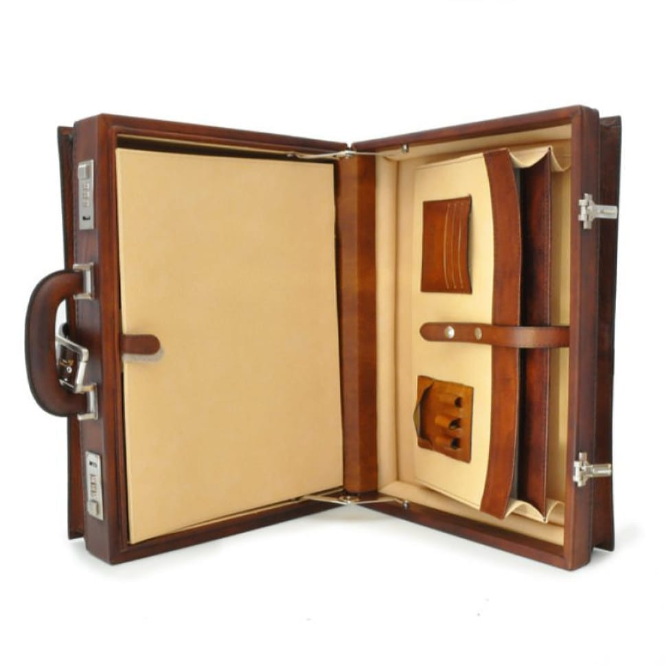 Шкіряний дипломат Pratesi Taormina, артикул B244, Італія