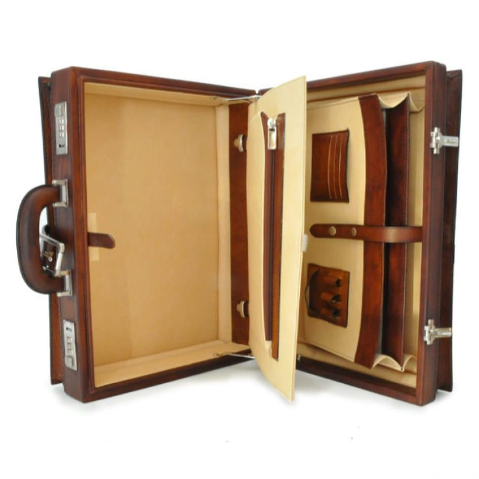 Шкіряний дипломат Pratesi Taormina, артикул B244, Італія