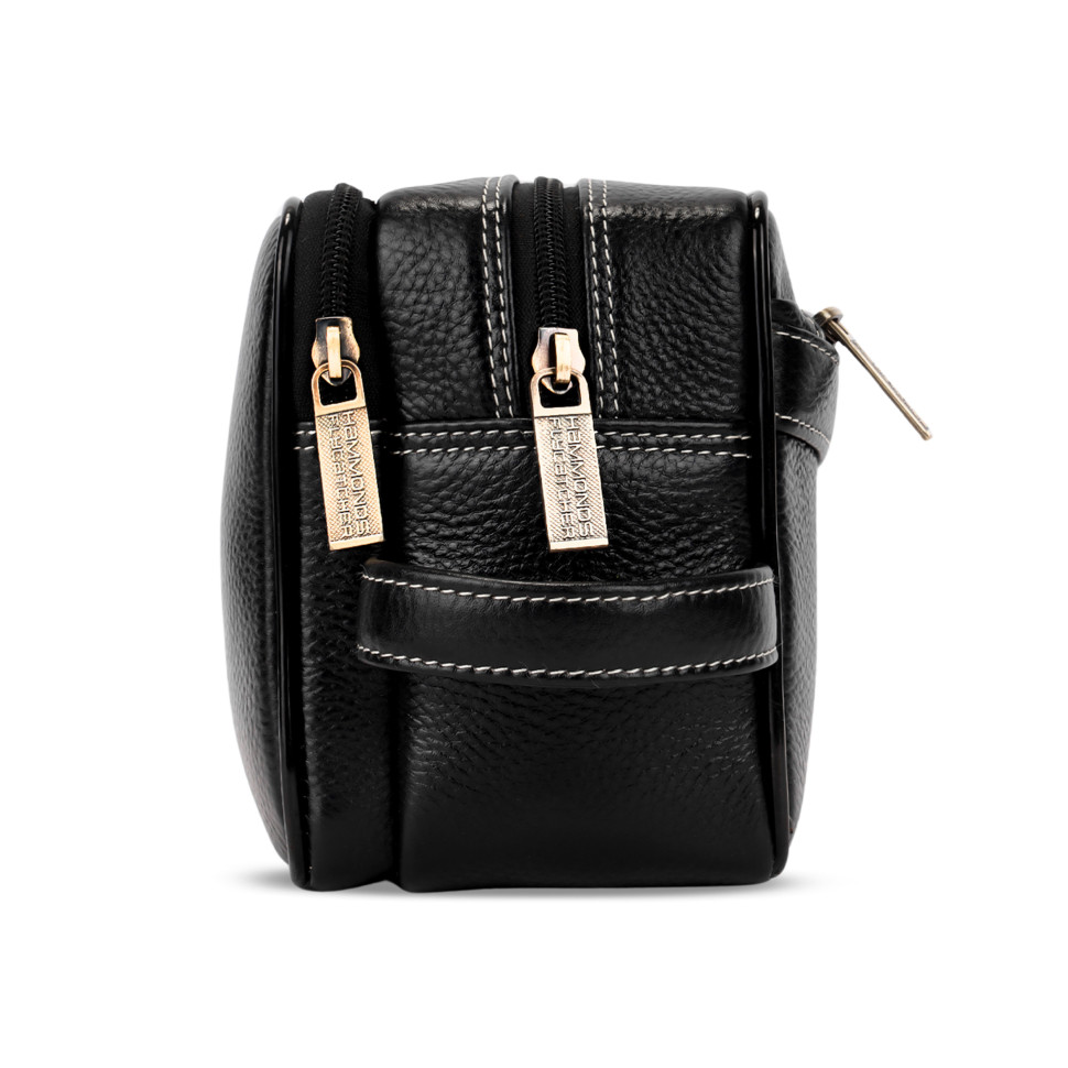 Hammonds Flycatcher TC4004 Black Leather Vanity Case