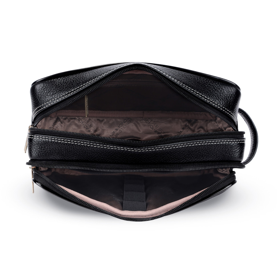 Hammonds Flycatcher TC4004 Black Leather Vanity Case
