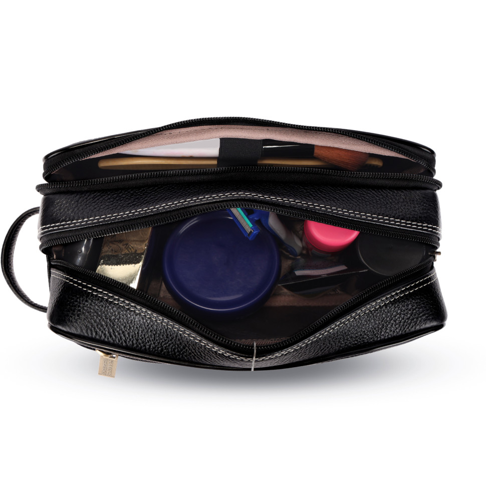 Hammonds Flycatcher TC4004 Black Leather Vanity Case