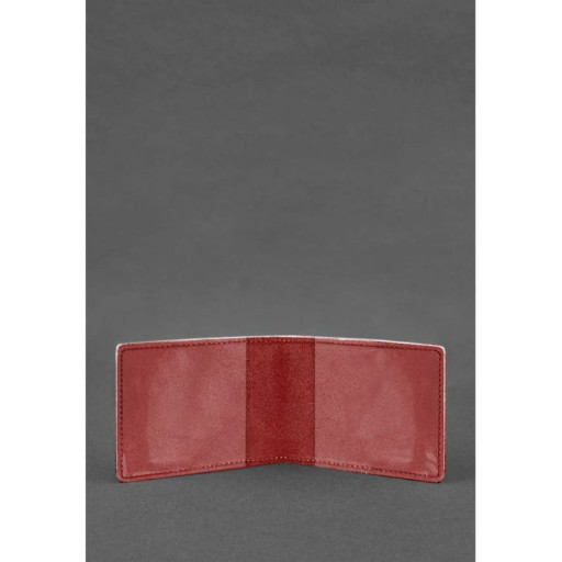 Шкіряна обкладинка для дозволу на зброю червона