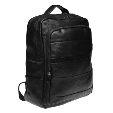 Men's leather backpack Keizer K1552-black