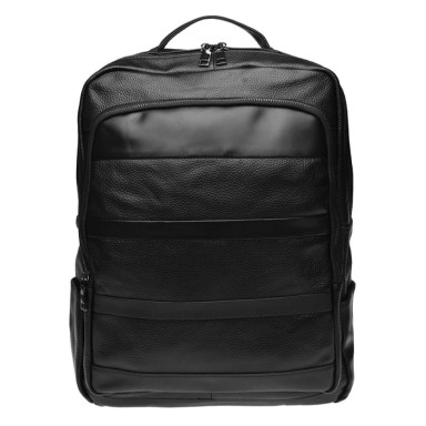 Men's leather backpack Keizer K1552-black