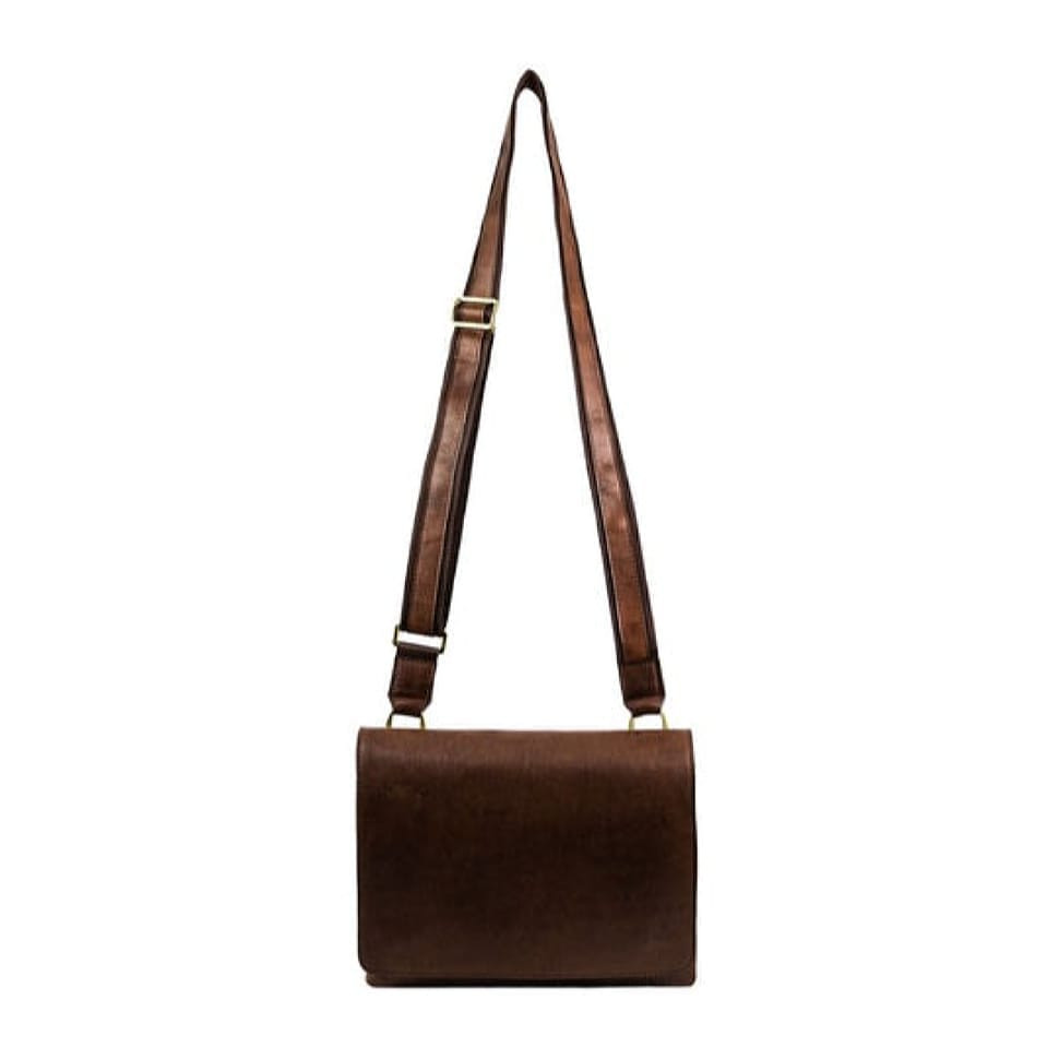 Шкіряна сумка месенджер Time Resistance 5243601 A Room with a View коричнева