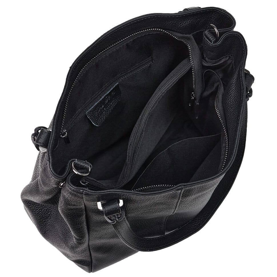 Шкіряна сумка Virginia Conti (Італія) - VC02937black