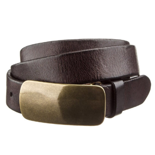 Ремінь чоловічий автомат Vintage 20067 Коричневий