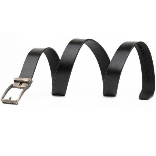 Чоловічий ремінь зі стильною пряжкою Vintage 20268 Чорний