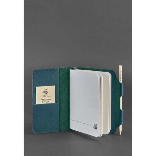 Шкіряний блокнот (Софт-бук) 3.0 зелений
