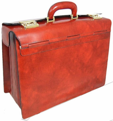 Pratesi RMA388 - Lorenzo il Magnifico Pilot Case in cow leather Radica Brown