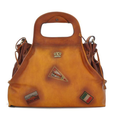 Pratesi BCO145 - Handbag Gaiole in cow leather Bruce Cognac