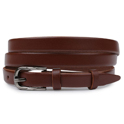 Гладкий шкіряний ремінь для жінок Vintage 20750