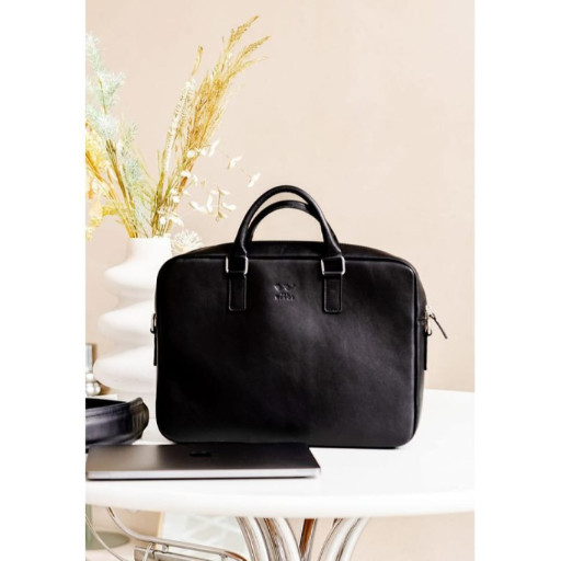 Шкіряна ділова сумка Briefcase 2.0 чорна