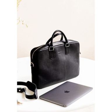 Шкіряна ділова сумка Briefcase 2.0 чорна