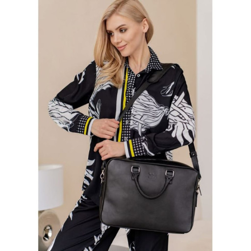 Шкіряна ділова сумка Briefcase 2.0 чорна