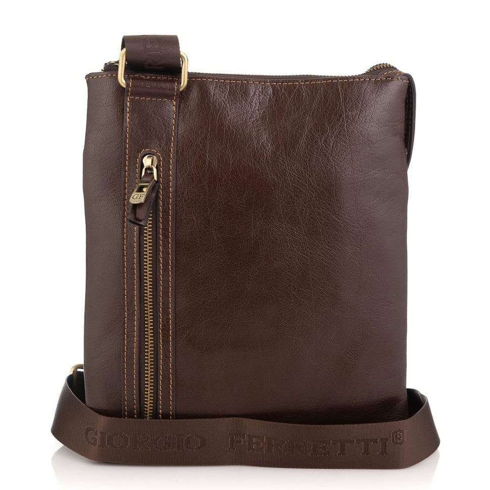 Барсетка м'яка шкіряна GIORGIO FERRETTI GF3475-2 коричнева