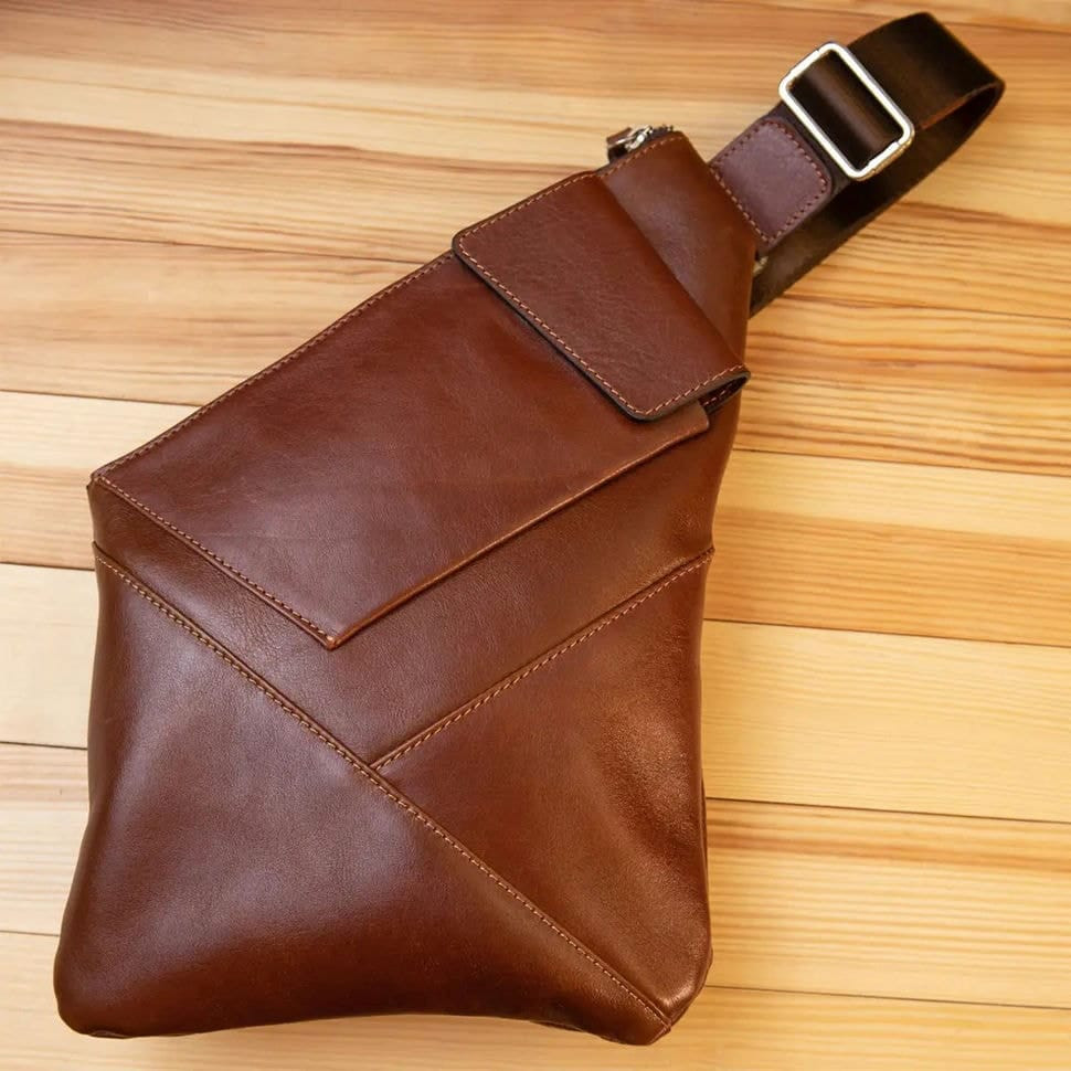 Mens chest bag sling holster Grande Pelle 721623