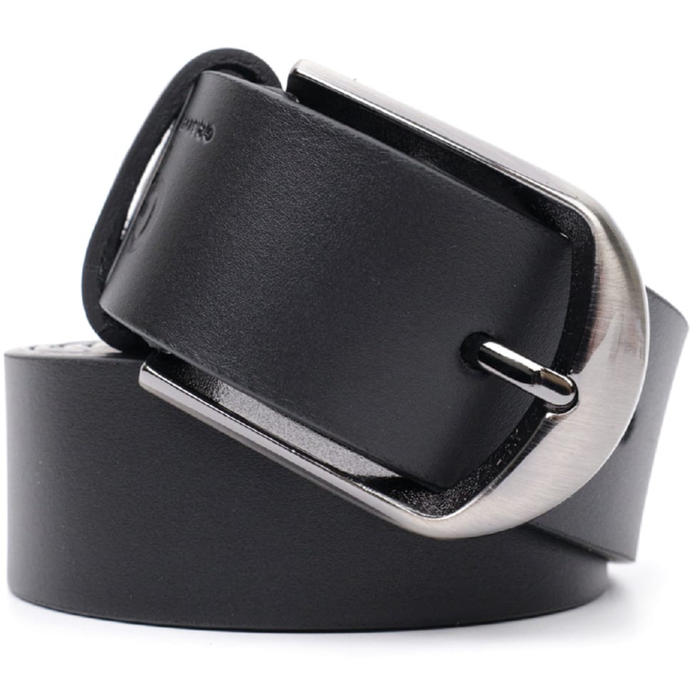 Класичний брючний пояс для чоловіків із натуральної шкіри GRANDE PELLE 11680 Чорний