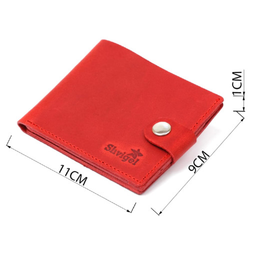 Жіночий трендовий гаманець із натуральної шкіри ST Leather 22555 Червоний