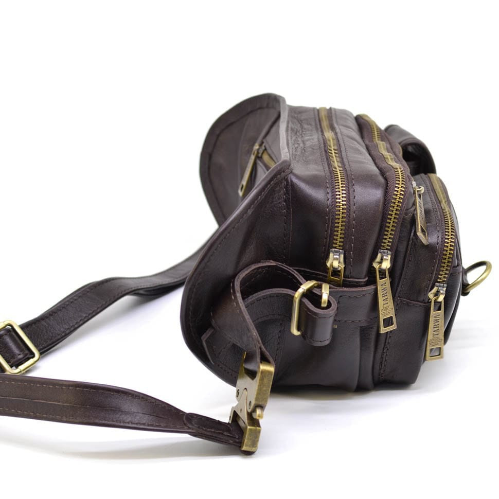 Leather men's waist bag GC-1560-4lx brand TARWA