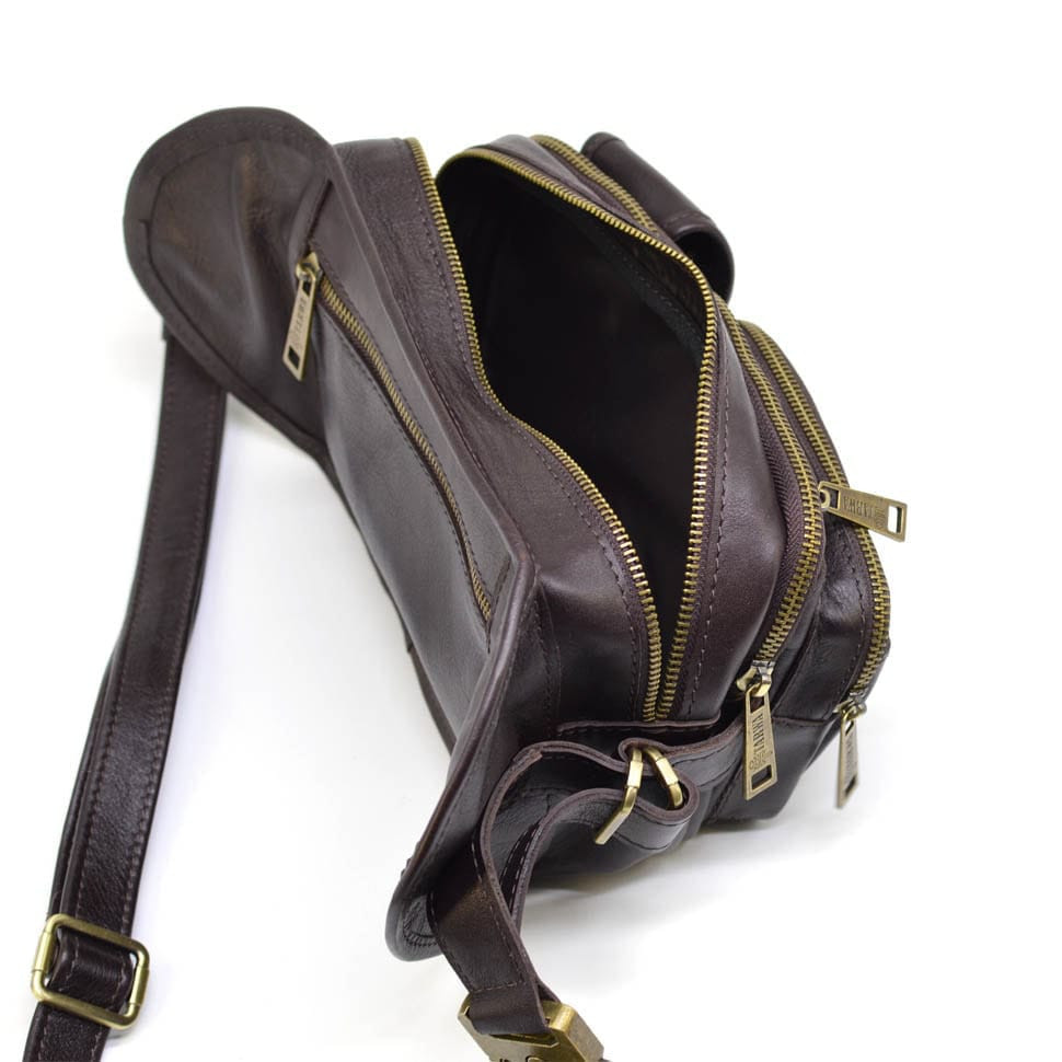 Leather men's waist bag GC-1560-4lx brand TARWA