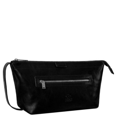 Жіноча шкіряна косметичка Dopp Kit - Ragtime - Чорний колір - Time Resistance 5244101W