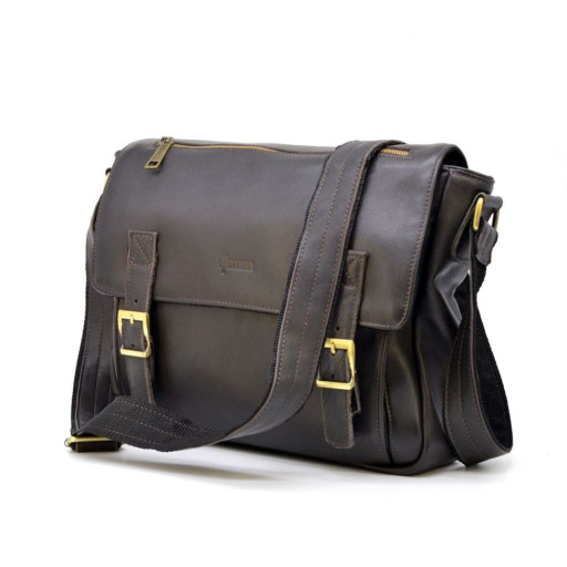 Чоловіча шкіряна сумка через плече з телячої шкіри TARWA GC-6045-1md
